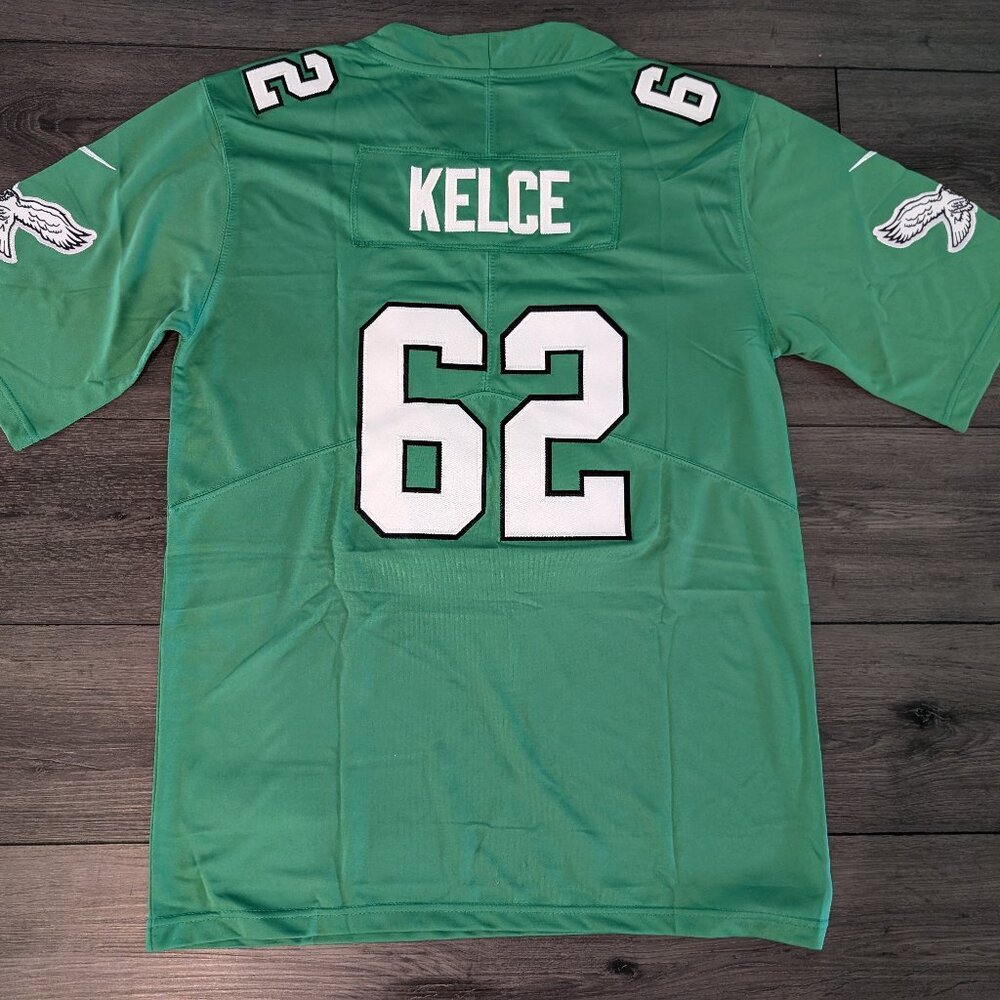 Nike KELCE Kelly Green Eagles Football Jersey